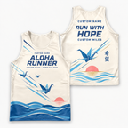 Custom Name Miles Origami Crane Aloha Running Tank Top