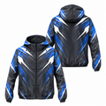 Custom Name State Velocity Lines Running Windbreaker Jacket
