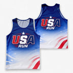 Patriotic Tech Running Tank Top - USA Running Singlet