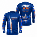 Custom Name Empire State Velocity Running Long Sleeve Shirt