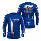 Custom Name Empire State Velocity Running Long Sleeve Shirt