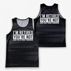 Retirement Running Tank Top Have Fun at Work Tomorrow Running Singlet for Men and Women