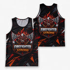 Men's Running Tank Top Firefighter Strong Eagle Running Singlet V2