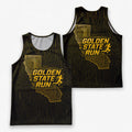 Golden State Map California State Running Tank Top