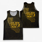 Golden State Map California State Running Tank Top