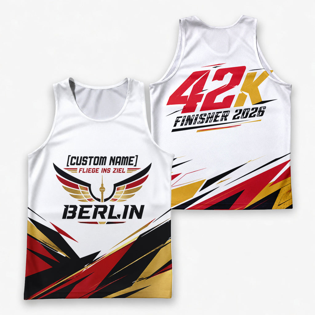 Dynamische Scharfe Winkel Berlin Wettkampftag Lauf-Tanktop