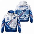 Custom Name Air Force Fly Run Honor Running Windbreaker Jacket
