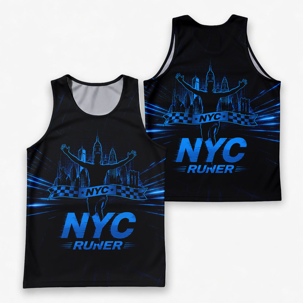 NYC Urban Grid New York Running Tank Top