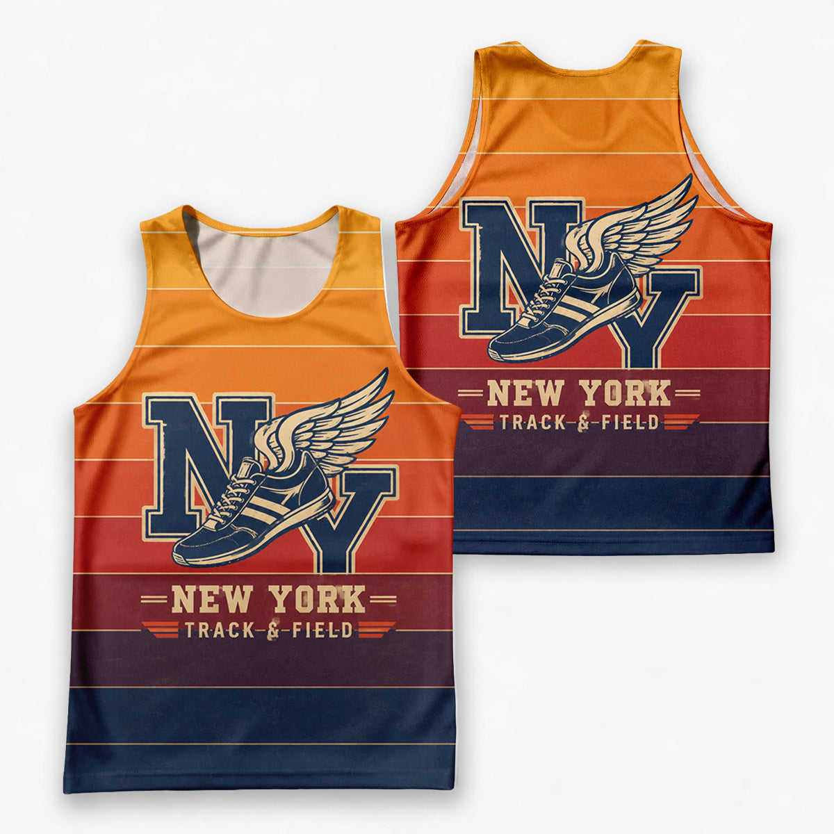 Retro NY Track & Field New York Running Tank Top