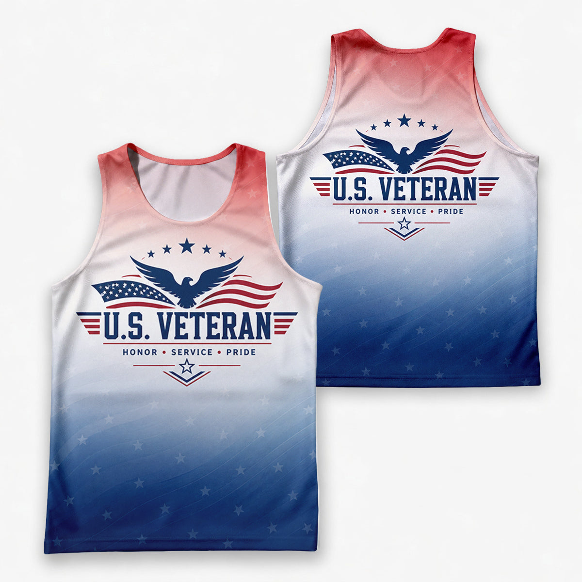 Veteran Tech Running Tank Top - Honor Service Running Singlet