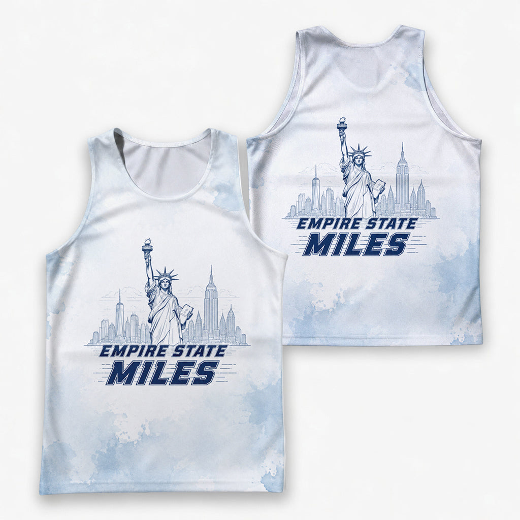 Liberty Watercolor Cityscape New York Running Tank Top