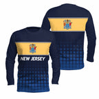 New Jersey State Pride Long Sleeve Running T-Shirt