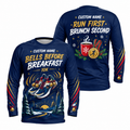 Custom Name Bells Before Breakfast Running Long Sleeve Shirt