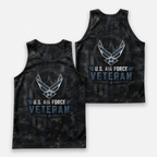 Veteran Running Tank Top - US Air Force Veteran V9 Tech Singlet