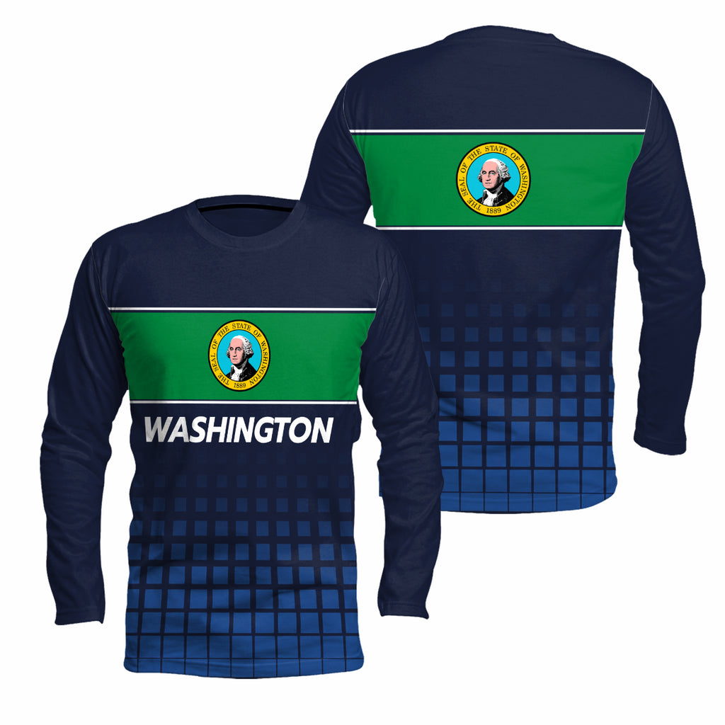 Washington State Pride Long Sleeve Running T-Shirt
