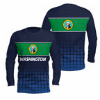 Washington State Pride Long Sleeve Running T-Shirt