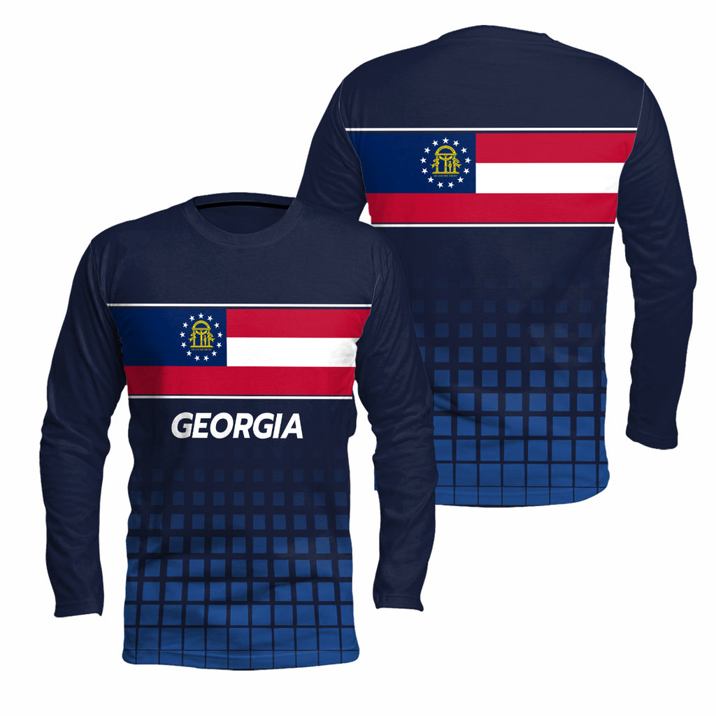 Georgia State Pride Long Sleeve Running T-Shirt