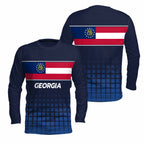 Georgia State Pride Long Sleeve Running T-Shirt