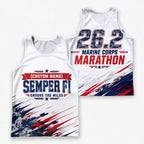 Semper Fi Endure The Marine Corp Race Day Running Tank Top