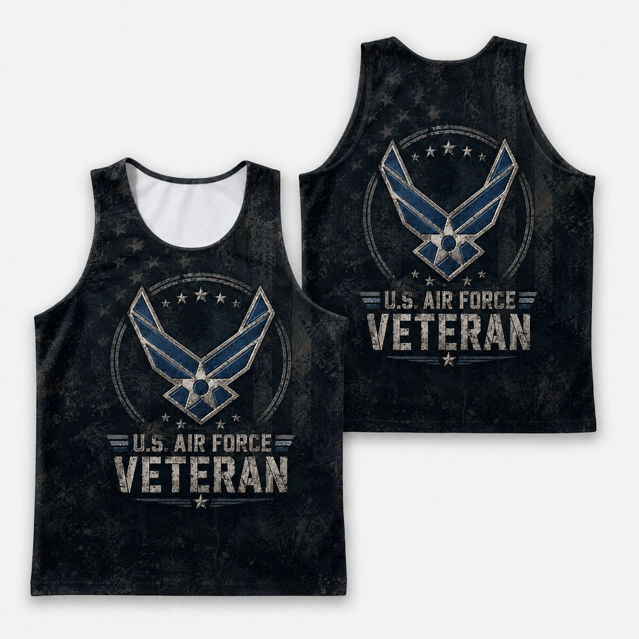 Veteran Running Tank Top - US Air Force Veteran V4 Tech Singlet