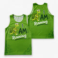 Funny Running Tank Top _ Turtle Runner 2 Tech Running Singlet