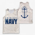 U.S. Military Running Tank Top U.S. Navy Sea Running Singlet for Men and Women
