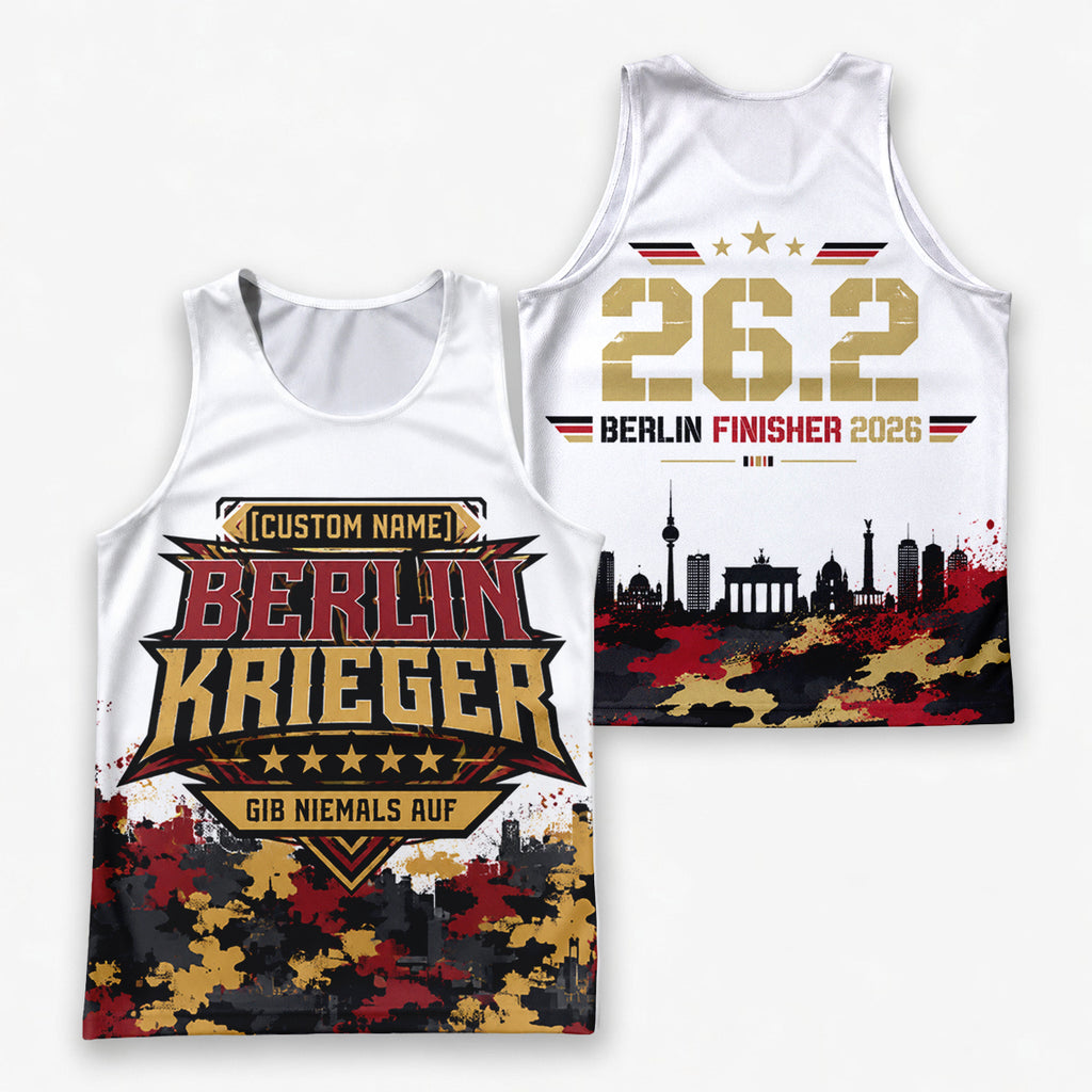 Urbanes Camouflage Berlin Wettkampftag Lauf-Tanktop