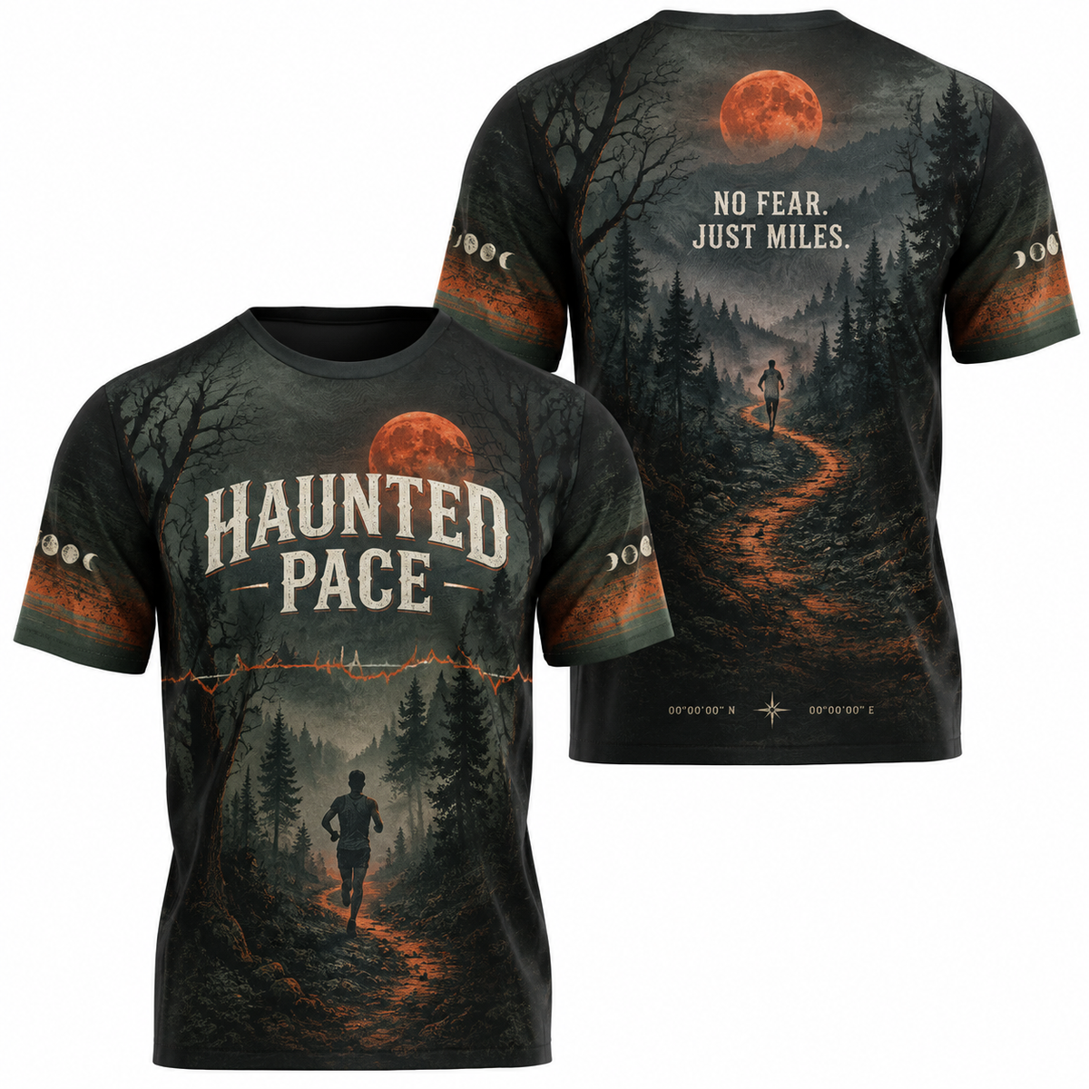 Haunted Pace Halloween Tech Running T-Shirt