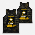 Veteran Running Tank Top - US Army Veteran V2 Tech Singlet