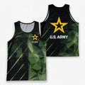 U.S. Military Running Tank Top U.S. Army Star Running Singlet for Men and Women