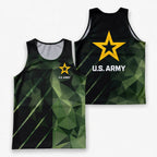 U.S. Military Running Tank Top U.S. Army Star Running Singlet for Men and Women