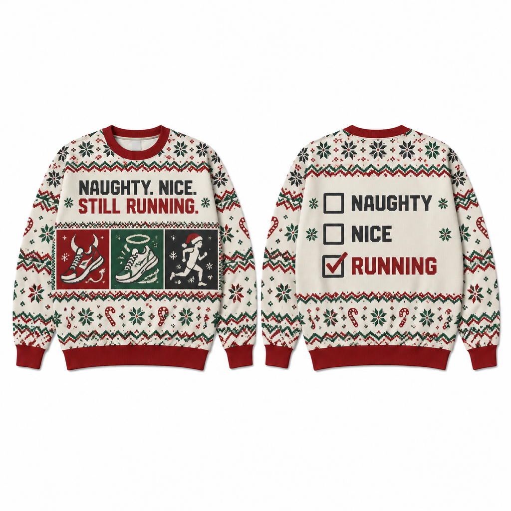 Naughty Nice Still Running Sweater