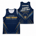 Custom Name Miles Honolulu Gold Finisher Running Tank Top