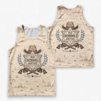 Men's Running Tank Top Police Old School Justice Running Singlet