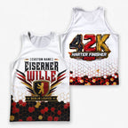 Hexagonale Rustung Berlin Wettkampftag Lauf-Tanktop