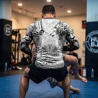 Odin’s Gaze The Fenrir & Vegvísir Guardian BJJ Rash Guard