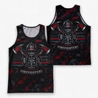 Men's Running Tank Top FirefighterStand With Firefighters Running Singlet