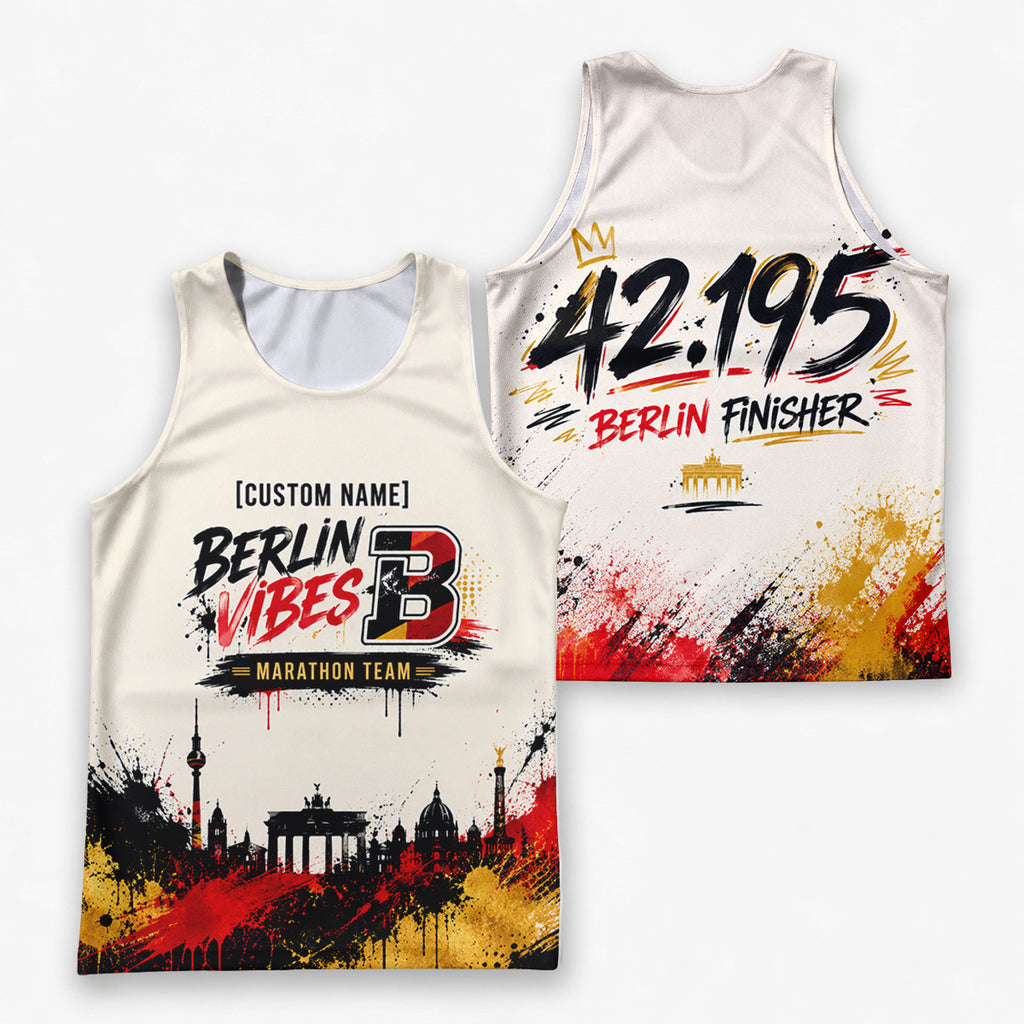 Street Art Graffiti Berlin Wettkampftag Lauf-Tanktop