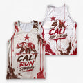 Melted Flag Flow California State Running Tank Top