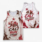 Melted Flag Flow California State Running Tank Top