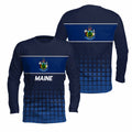 Maine State Pride Long Sleeve Running T-Shirt