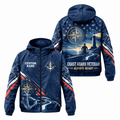 Custom Name Coast Guard Semper Paratus Runner Running Windbreaker Jacket
