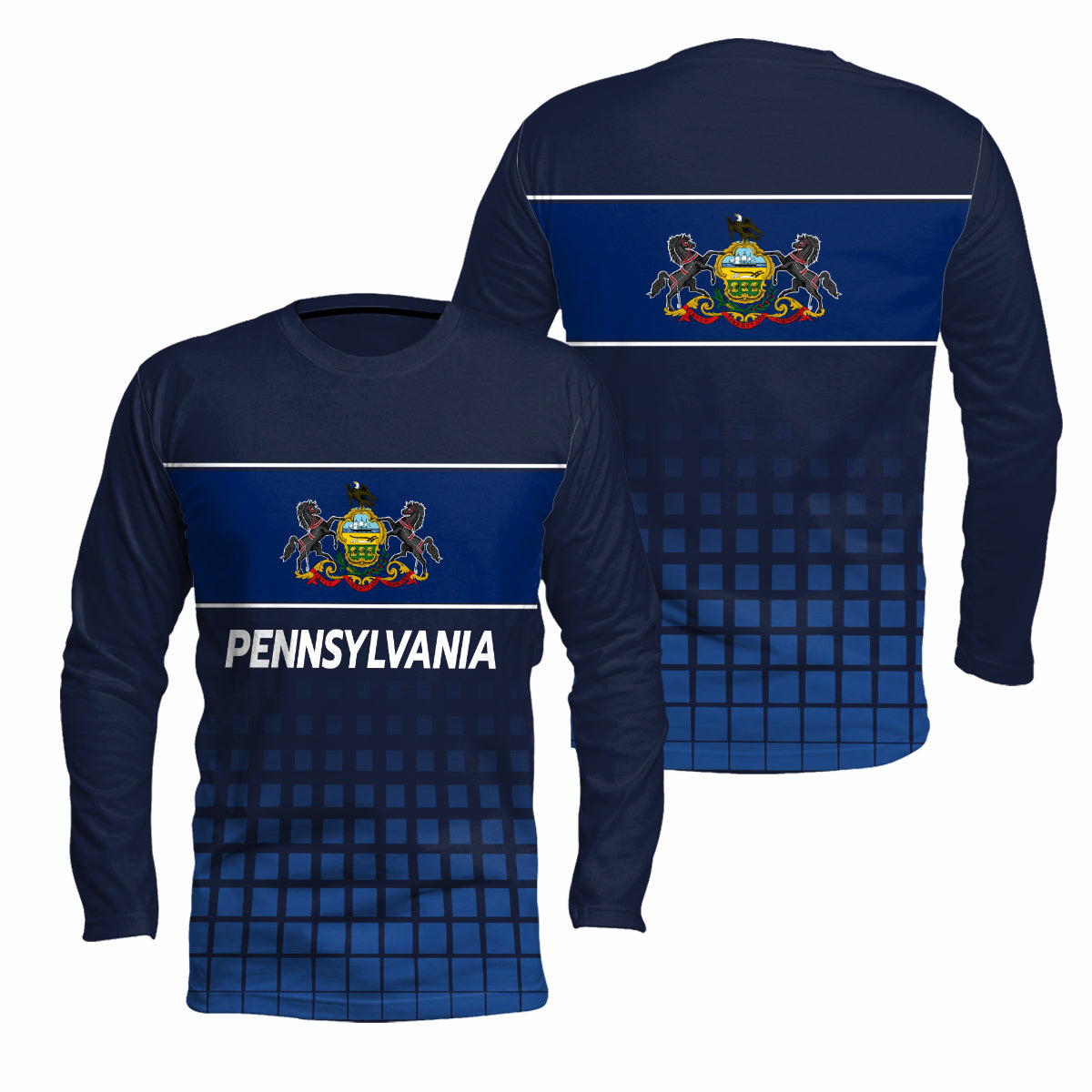 Pennsylvania State Pride Long Sleeve Running T-Shirt