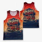 Men's Running Tank Top Firefighter Old School Firefighter Running Singlet V2