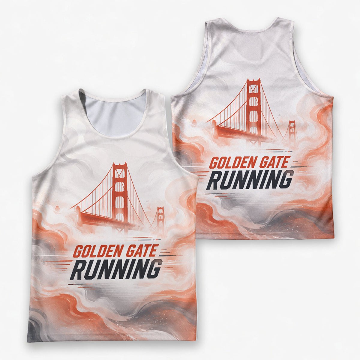 Golden Gate Fog Runner California State Running Tank Top