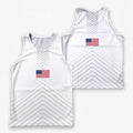 USA Running Tank Top American Flag Running Singlet for Men and Women