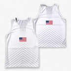 USA Running Tank Top American Flag Running Singlet for Men and Women