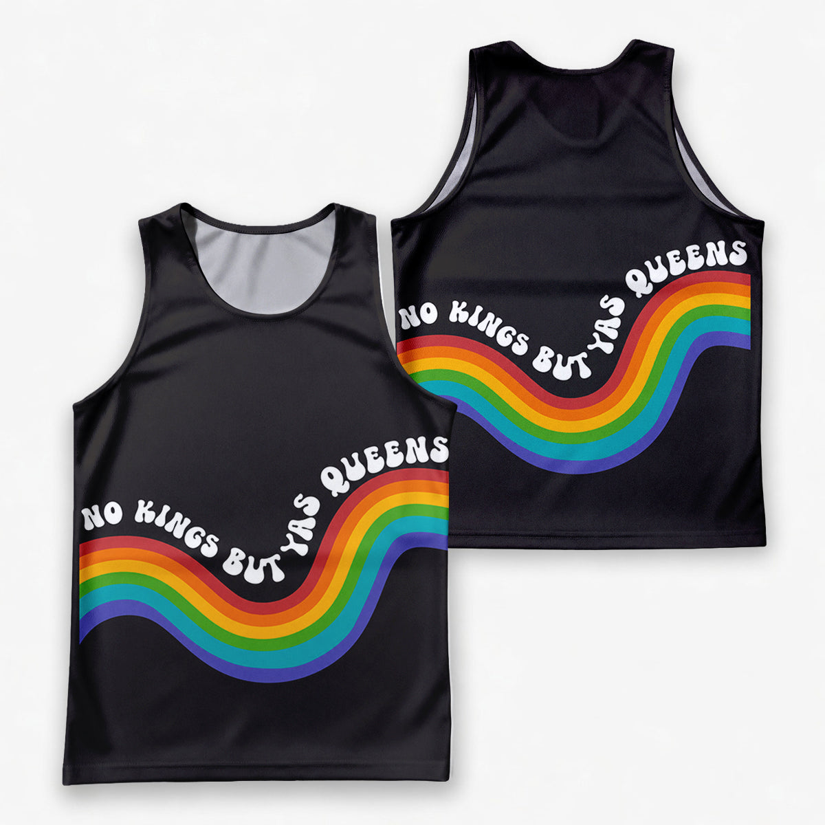 LGBT Pride Running Tank Top Yas Queens Running Singlet for Men and Women
