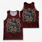 Men's Running Tank Top Firefighter Ladder Company Running Singlet V2