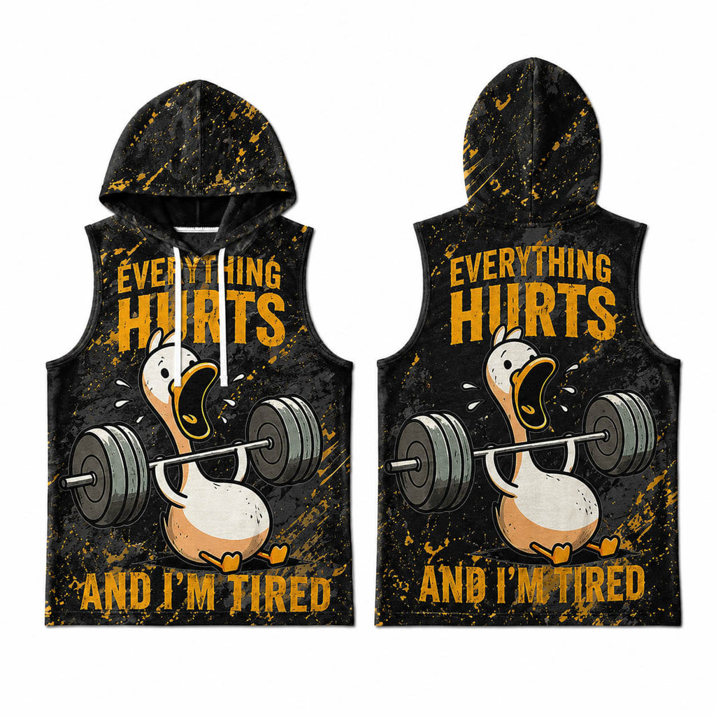 Everything Hurts Men's Workout Hooded Tank Top